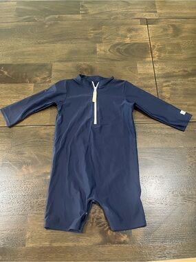 Vaenait Baby Large 12-24 Month Navy Blue Kids Long Sleeve Swimsuit Rash Guard